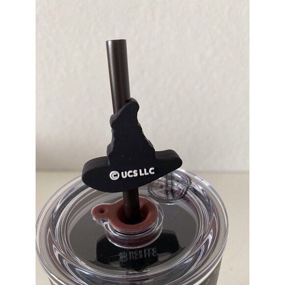 Universal Studios WICKED Elphaba Witch Hat Metal Tumbler With Straw NEW - Picture 2 of 16
